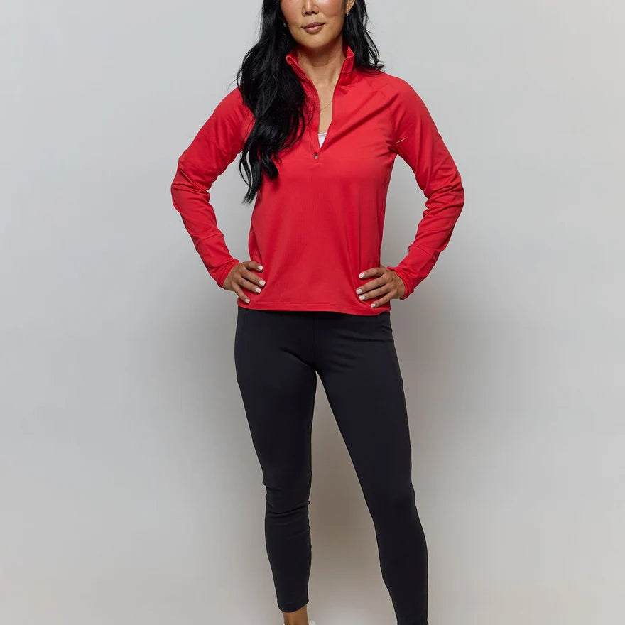 Foudy Mid-Weight Long Sleeve ½ Zip Top