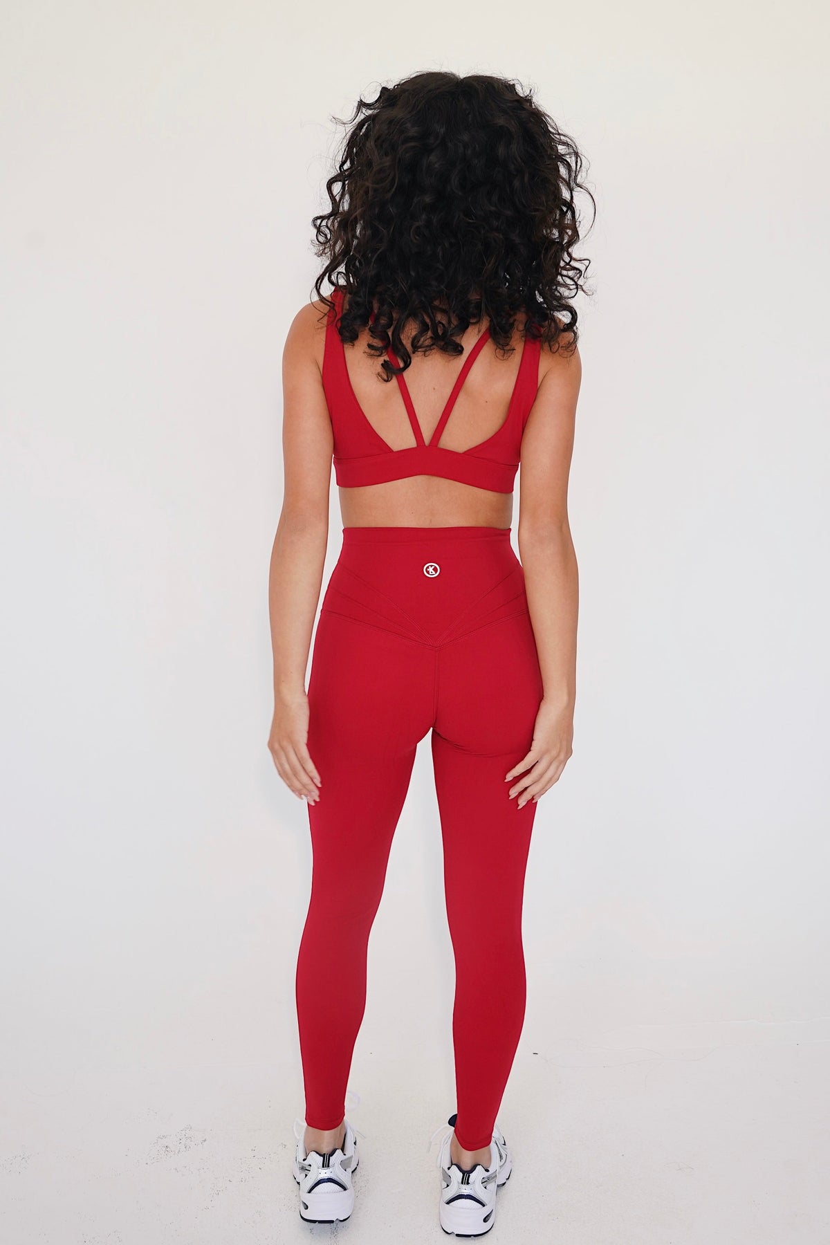 I am Beautifully Radiant Quick Dry Red Yoga Legging