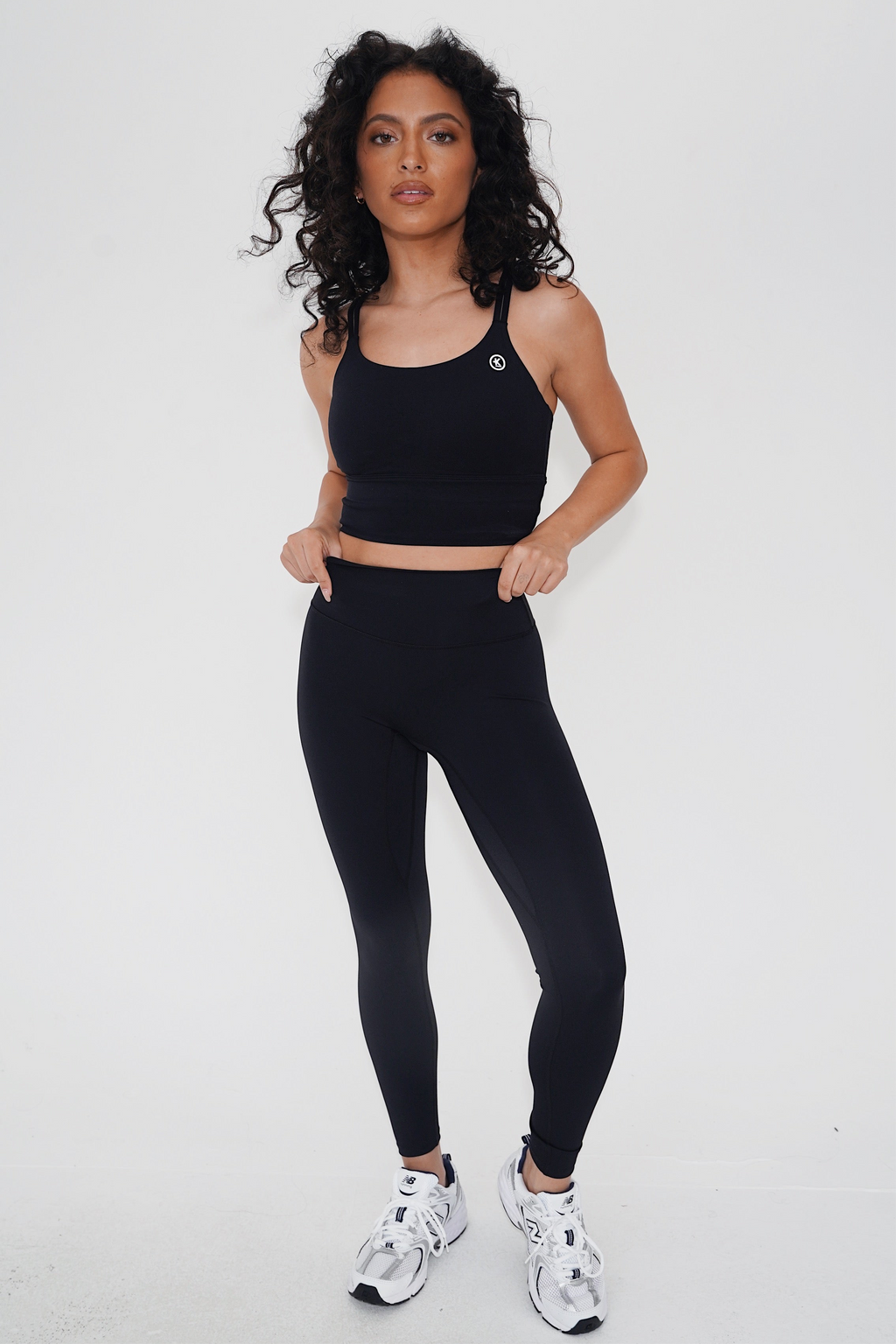 I Am Confident Black Cropped Tank