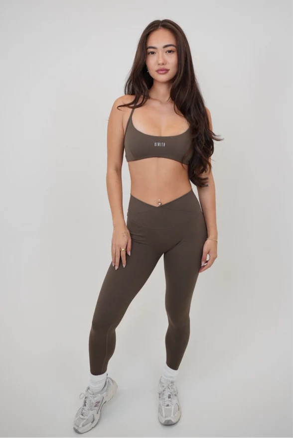 My Time Is Divine Brown Sculpt V-Waist Legging