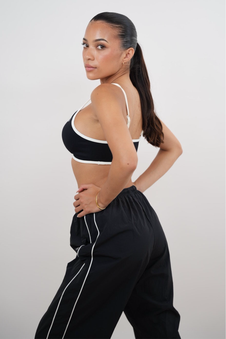 I Accept Change with Grace Black Versatile Relaxed Fit Pant
