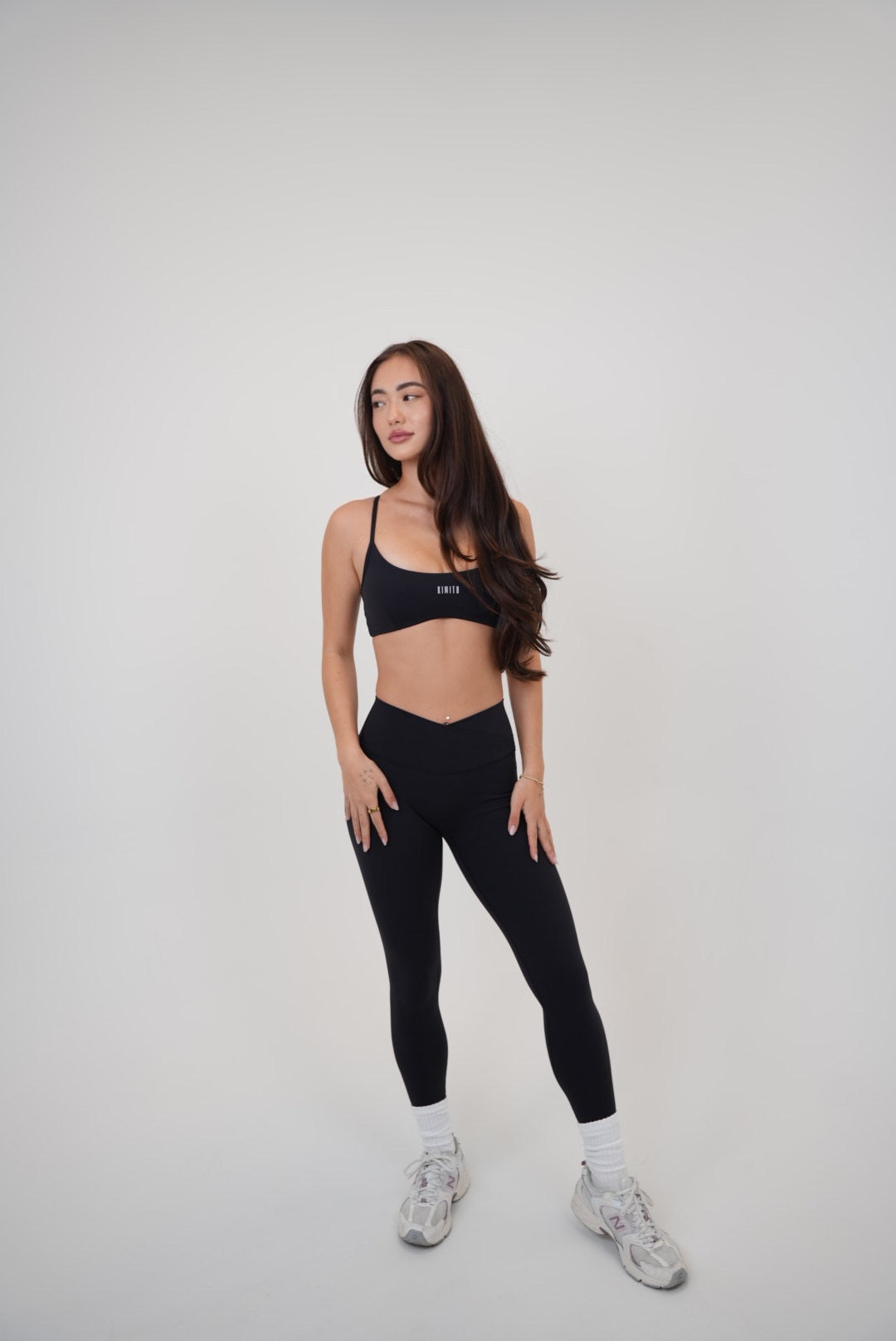 My Time Is Divine Black Sculpt V-Waist Legging