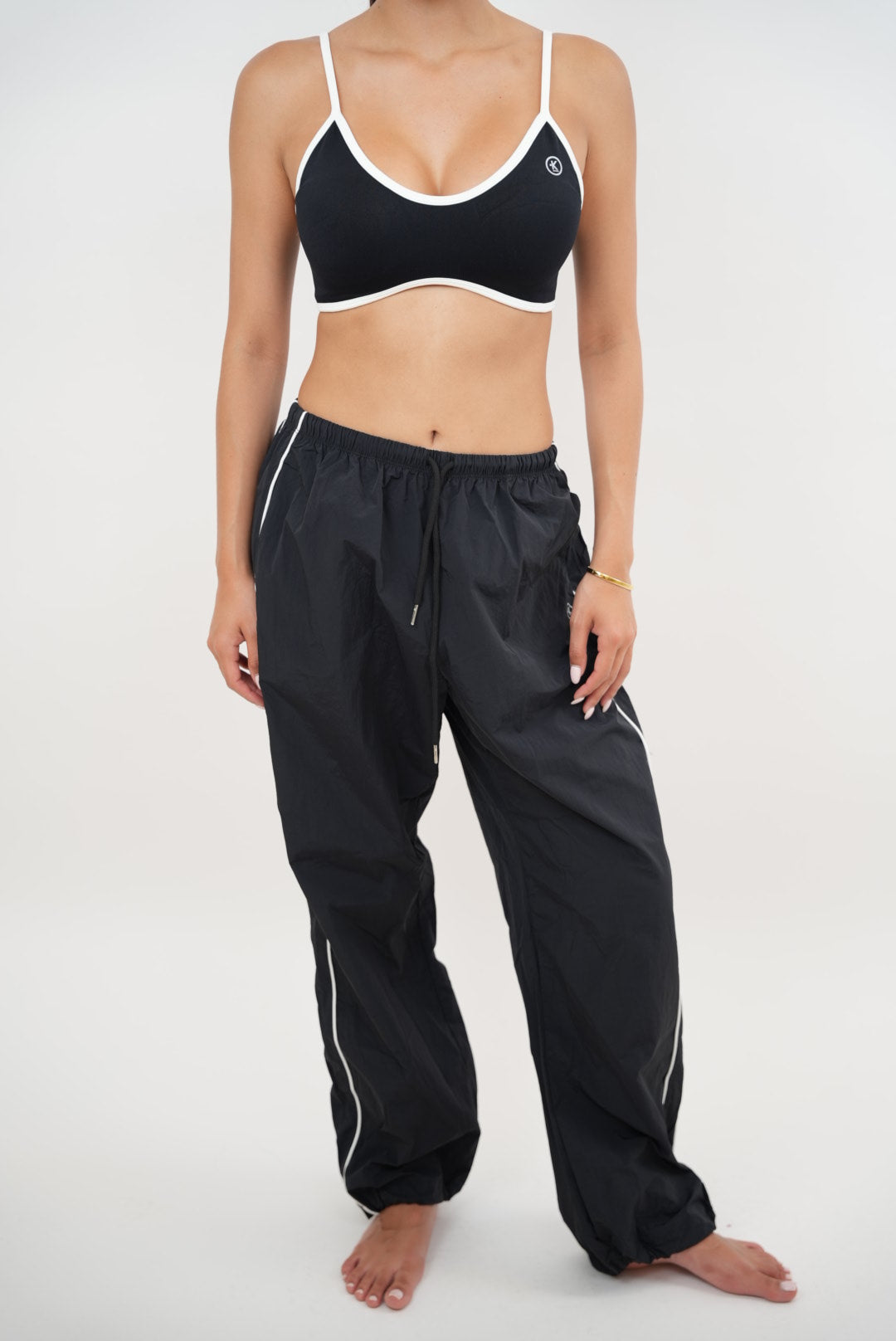 I Accept Change with Grace Black Versatile Relaxed Fit Pant