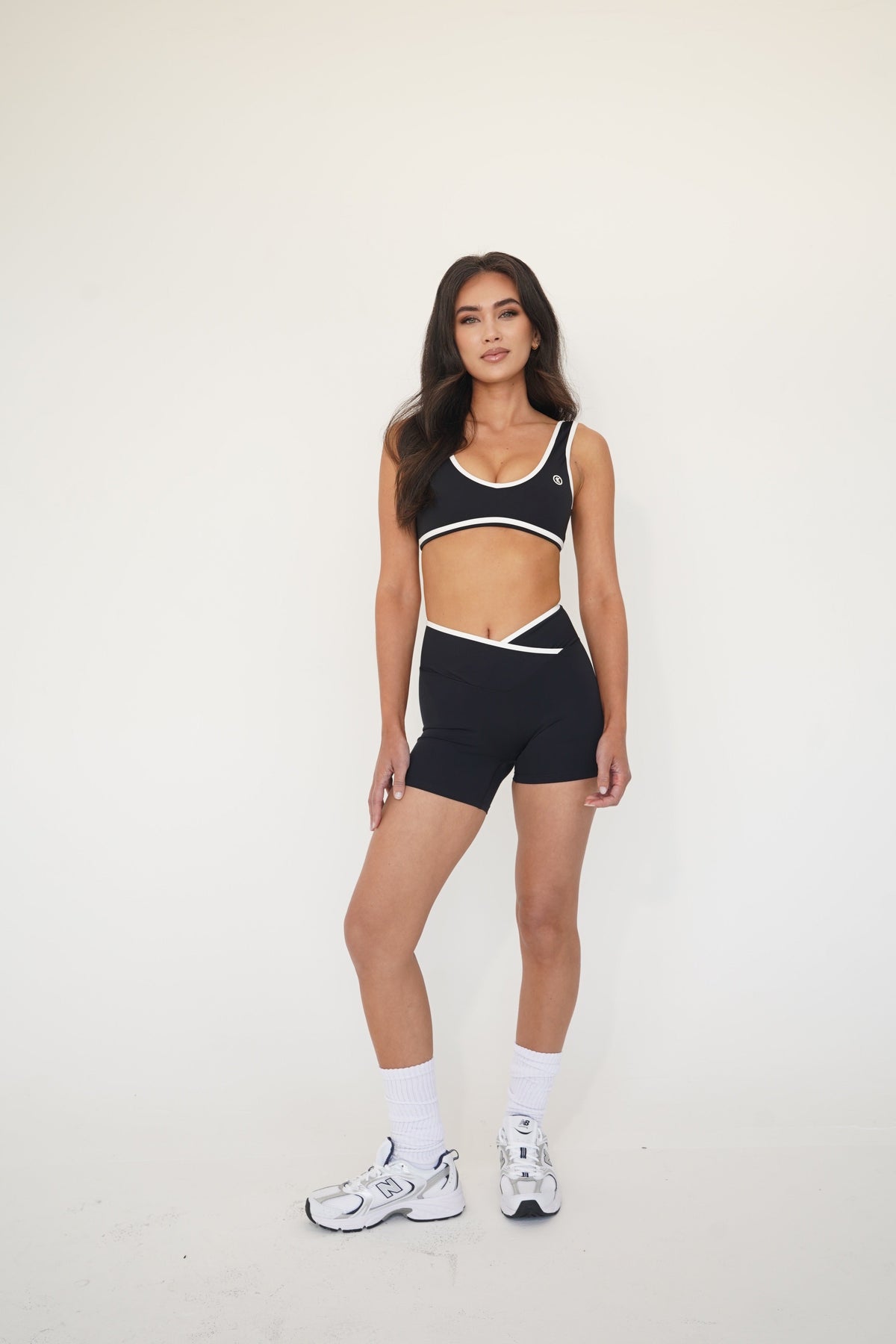 I Am Right Where I Need To Be Black Butter Sports Bra