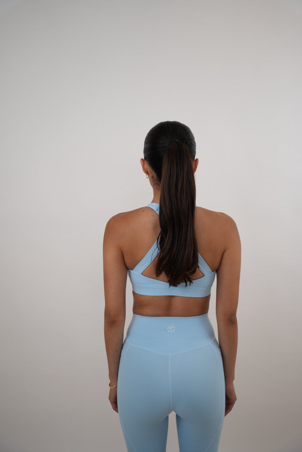 I Am Glowing Sky Blue Quick Dry Butter Bra