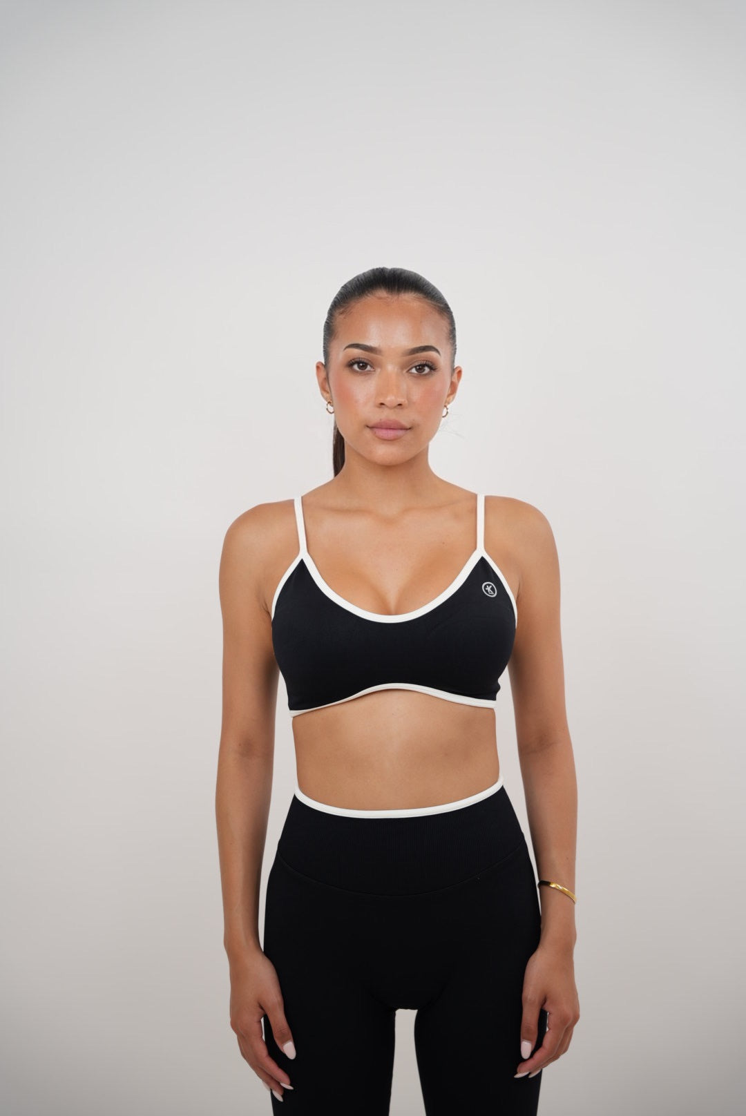 Passion is Power Black Sports Bra