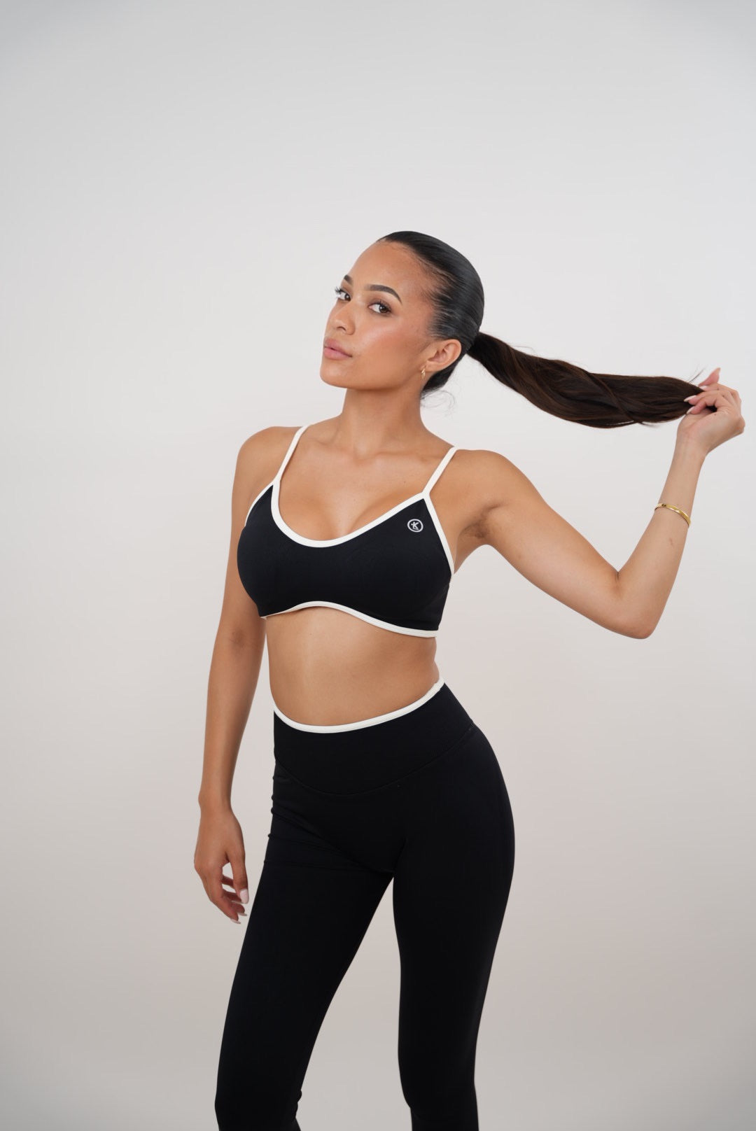 Passion is Power Black Sports Bra