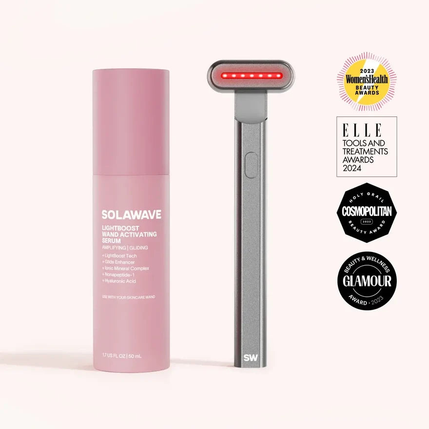 4-in-1 Red Light Therapy Wand & Activating Serum Kit