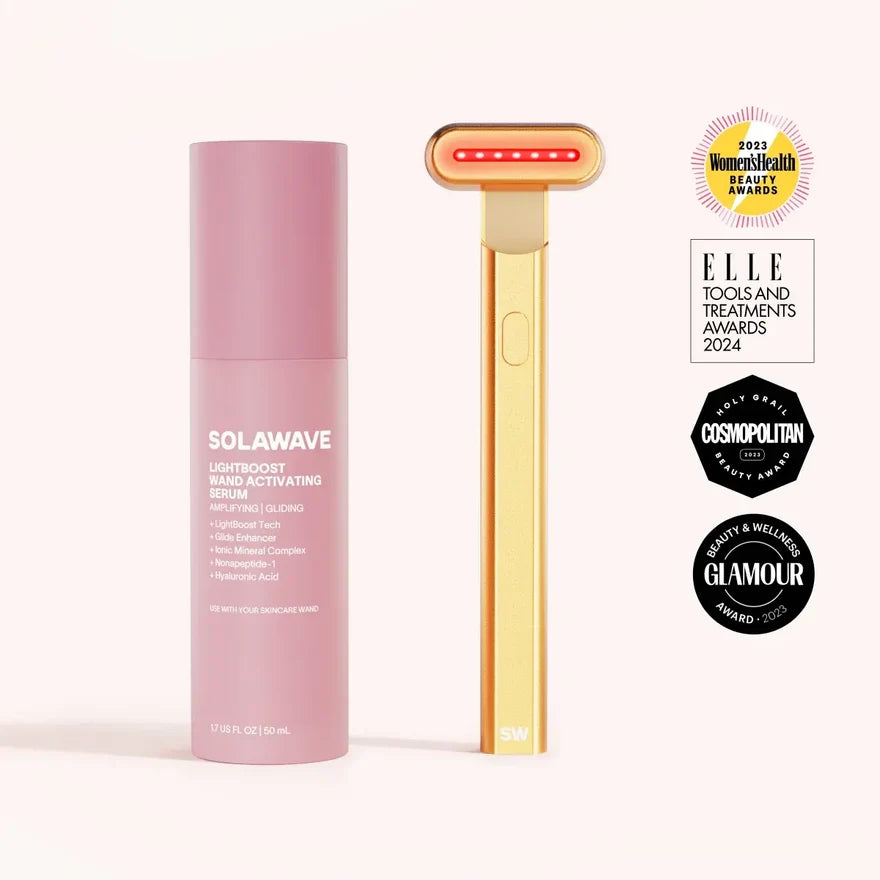4-in-1 Red Light Therapy Wand & Activating Serum Kit